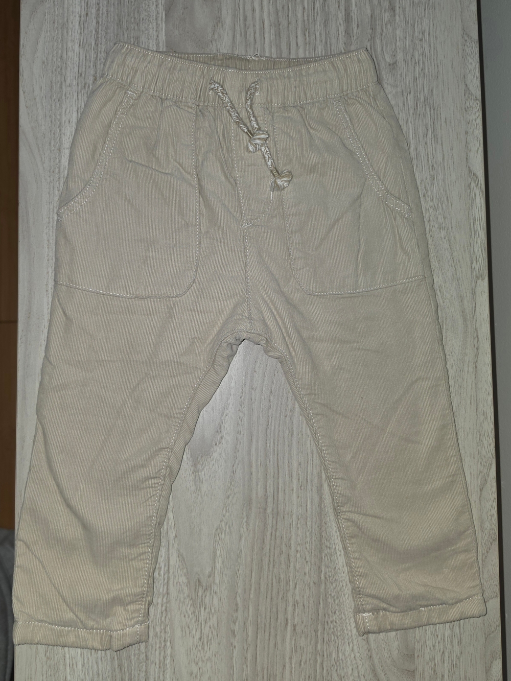 H&M Cream Drawstring Baby Co Pants